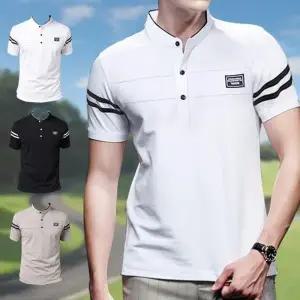 골프웨어 티셔츠 남성 카라넥 유니폼 반팔티 상의 유니폼 골프 등산