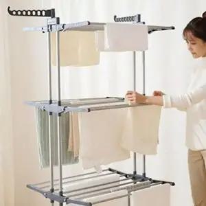 조립식 빨래 건조대 수직 걸이 이동식 베란다 이불 튼튼한 대형 베란다