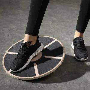 헬스용품 코어운동 자작나무보드 우드밸런스보드 균형잡기  [mWC88569]