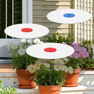 WSBXBB 3팩 - 야외 식물을 위한 17인치 그늘막 커버 65 선블록 정원 천 꽃을 우산 햇빛