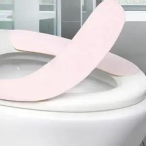 탈부착 시트커버 변기 화장실 겨울 극세사 보온 5개입