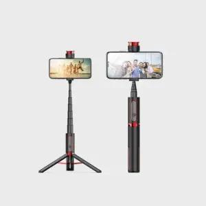 액션캠삼각대 액션캠 셀카봉 삼각대 블루투스 무선 블랙 일체형