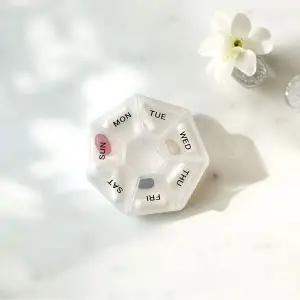 팔각 1주일 요일별 약 보관함 약보관통 HDPE용기 약케이스