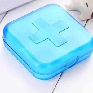 블루 알약 케이스 휴대용알약케이스 여행용약통