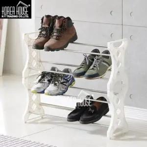 신발수납함 2단 스텐 정리대