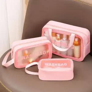 여행용 세면파우치 3종 세트 화장품 세면용품 파우치