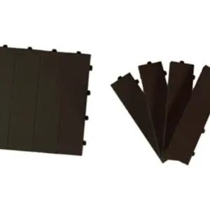 돈스텔 층간소음방지 테크타일 매트 다크브라운 36P 발코니 베란다 패드