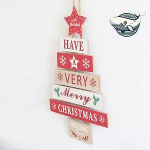 크리스마스 소품 장식 나무 벽걸이 인테리어 크리스마스트리장식