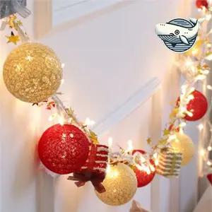 크리스마스 장식용 볼전구 1.8m 예쁜 조명과 줄전구 크리스마스등