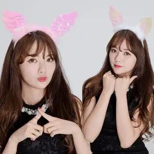 천사 날개 머리띠 크리스마스 이벤트 생일 파티 공연