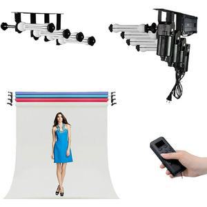 포토코닉 4 롤러 전동 전기 벽 천장 마운트 배경 지원 시스템(리모트 포함)