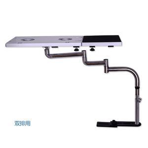 자동차 테이블 접이식 탁자 차박용 트렁크 식탁 실버 40cm 조수석 거치대 차량