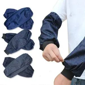 미술 미용 화방 작업용 데님 폴리 청토시 고무줄 밴딩