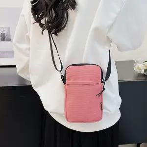 핸드폰 수납 귀여운 파스텔톤 미니 크로스백 레드 Nci9+1tlM