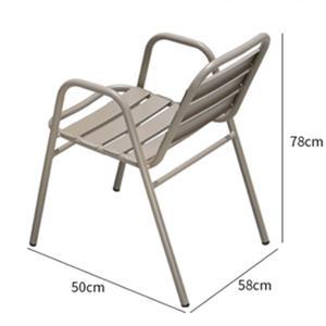 티테이블 세트 데스크 의자 알루미늄 70cm 원탁 4 카페 주택 A 흰색 야외용 테라스
