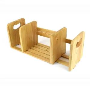 원목 책상 길이조절가능한 책정리 3단책선반