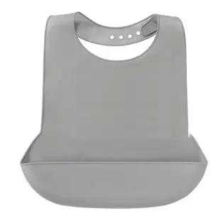 간병용 성인용 실리콘 턱받이 어르신 노인용 실리콘 턱받이 휴대용 식사