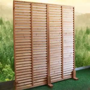 야외 가림막 테라스 가리개 나무울타리 사생활보호 차양막