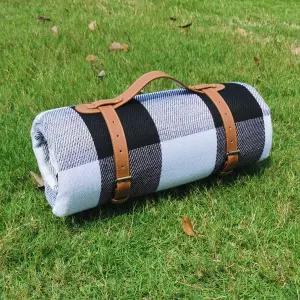 캠핑 공원 해변 잔디 실내용 캠프슈퍼 79인치 피크닉 담요 초대형 방수 및 접이식 비치 6~8인용 3겹 야외