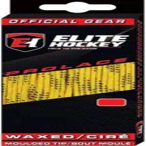 엘리트 하키 프로레이스 왁스드 스케이트 끈 - 노란색 120