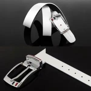 실속형허리띠 화이트- 천연 통가죽 남자 허리띠 가파치 벨트