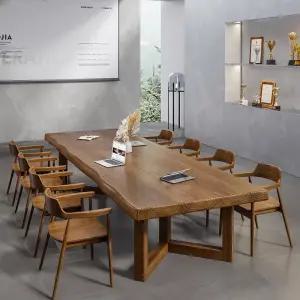 큰 테이블 대형 다이닝 원목 상판 우드슬랩 8인용 회의