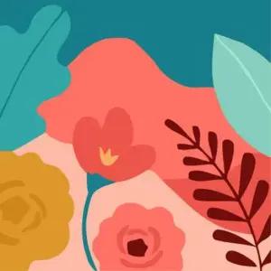 하모니아트 DIY 유화그리기 세트 20x20 꽃의 노래2