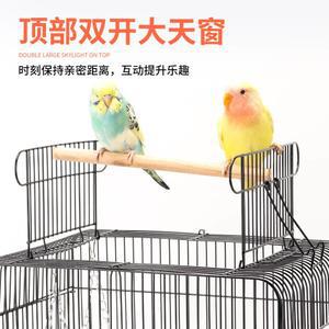 스텐새장 조류케이지 앵무새 카나리아 소형 사각 대담 러브버드하우스 L 케이지 음수대