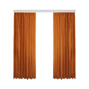 아메리칸 스타일 라이트 럭셔리 단색 오렌지 암막 두꺼운 침실 커튼 벨벳