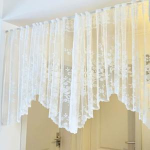아치형커튼 발란스 레이스 도어 주방 창문 유럽풍 수백송이의꽃이피어 가리개
