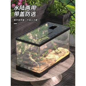 사육장 도마 파충류 키우기 특대형 애완 투명 개구리 없는 60x30x29 C 뚜껑