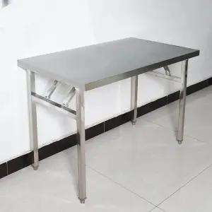 접이식 스테인리스 테이블 조리대 베이킹 작업대 포차 식탁 식당 캠핑 업소용 편의점 폴딩