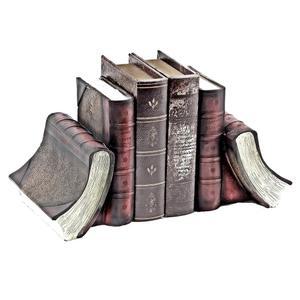 벨라 23509 빈티지 북엔드 책 골동품 구세계 농가 보호 책장 도서관 홈 데코 7인치