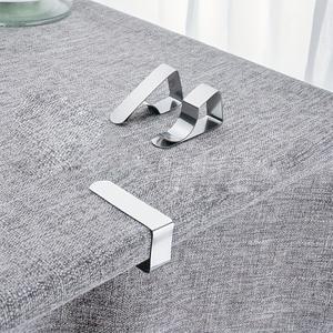 8조각의 스테인레스  식탁보 클립 사다리꼴 고정 미끄럼 방지 버클 가정용 레스토랑