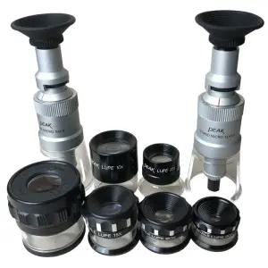 휴대용 100배 배율 측정 -50배 보석 산업용 확대경 돋보기 감정