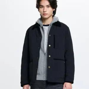 백화점 헤지스 남성 26블랙 포켓배색 패딩점퍼 HZJU6A103BK