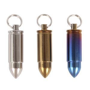 휴대용 약통 티타늄 밀봉 소형 단단한 케이스 보관 비상약 저장