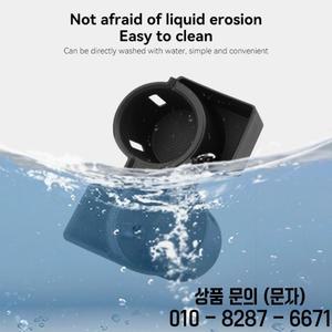 기아 EV9 2024 센터 콘솔 컵 홀더 TPE 충격 흡수 트레이 정리용 자동차 액세서리 블랙