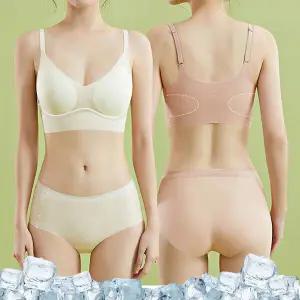 [로즈엘리][3컬러] 에어아이스 쿨링 브라+팬티 여름속옷세트 2026