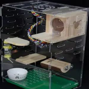 피그미 다람쥐 사육장 사육장 아크릴 투명 하우스 친칠라 햄스터