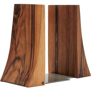 틸리스마 북엔드 책 u2013 호두나무 책엔드 선반 홈 라이브러리 장식 나무 책장 액세서리 보관