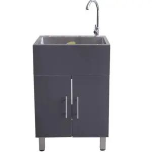 일체형 주방 싱크대 스틸 원룸 다목적 선반 스텐 업소용 하부장