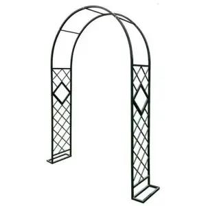 아치문 철제 공원 마당 넝쿨 철재 펜스 장미넝쿨 야외 유럽풍 정원