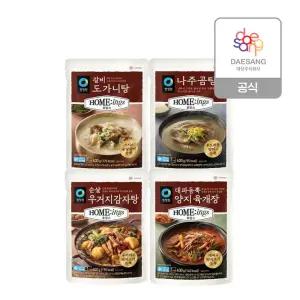 청정원 호밍스 냉동국탕(감자탕곰탕도가니탕육개장) 400g 4종 4개 골라담기