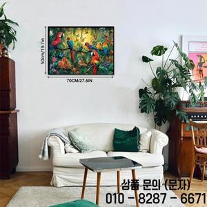 70x50cm (27.5x19.7인치) 성인용 직소 퍼즐   생동감 넘치는 앵무새 가족 그림 위한 1000피스 도전 (뒷면에