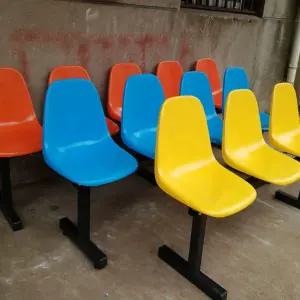 버스정류장 의자 대합실 농구장 맛집 3인용 긴의자 등받이 철제 카페 야구장 대기용