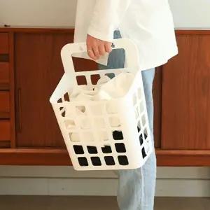 흡착식 2color 벽 접착식 빨래바구니 벽걸이빨래바구