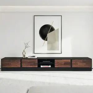 루에르 멀바우 원목 2700거실장세트 1500거실장 600협탁2개 tv장