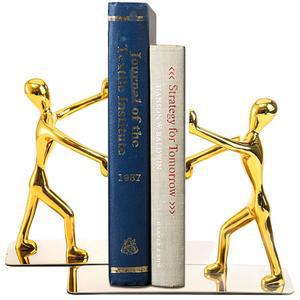 파스모프 헤비 듀티 스테인리스 스틸 맨 북엔드 논 아트 1쌍 글로드