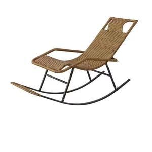 야외용 1인 흔들의자 펜션 경제형 금색 단의자 거실 의자 원목 발코니 해먹 전원주택